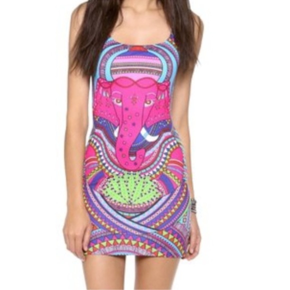 NWT Mara Hoffman Jersey Racerback Fitted Mini Dress in‎ Ganesh Sky Size XS - Picture 2 of 15